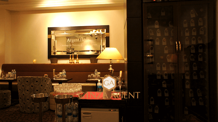 銀座クラブの銀花(ぎんか)のワインセラー
