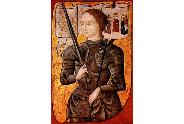 ジャンヌダルク 1485年頃に描かれたミニアチュール。