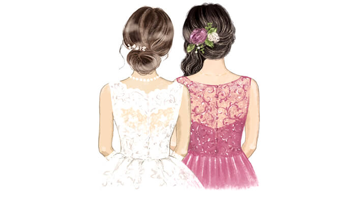 銀座の会員制高級クラブで着られている素敵なドレス・お洋服(ホワイト・ラズベリー)