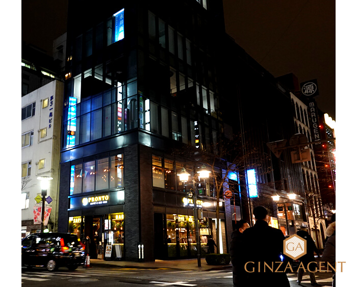 2022年1月の並木通り・プロント前