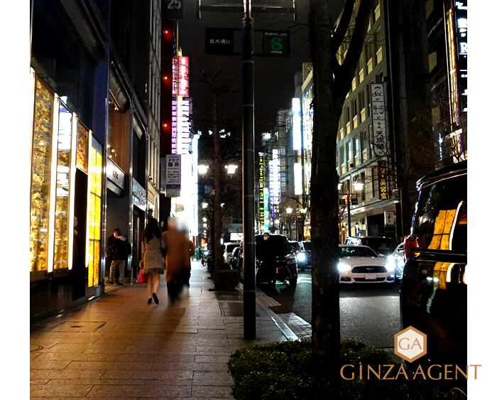 2022年1月の並木通り・クレオール前