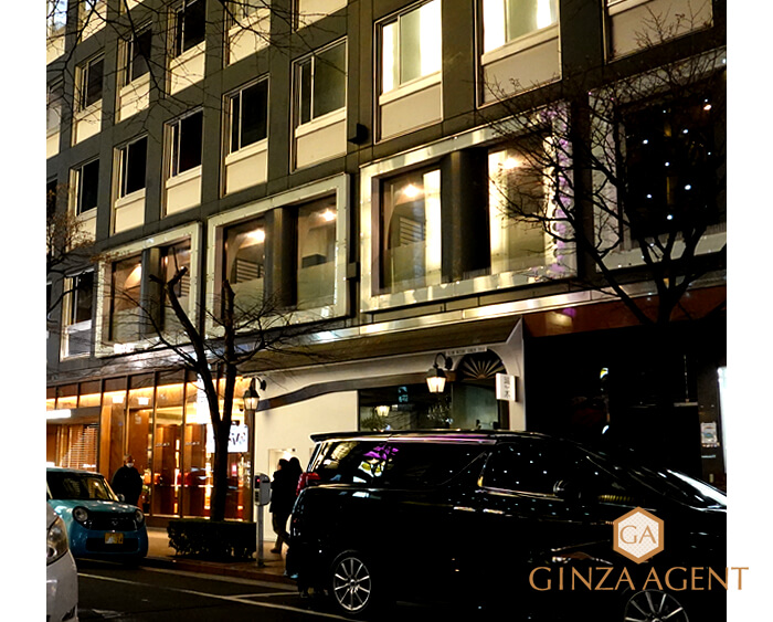 2022年1月の並木通り・クラブ瑞木(みずき)の前