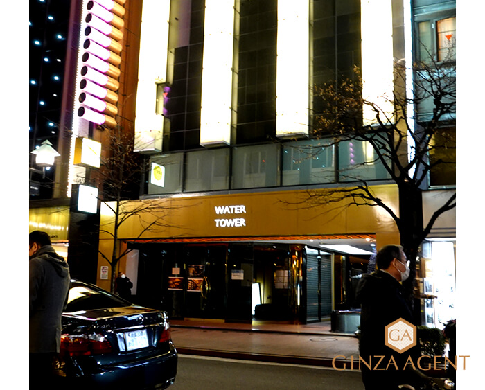 2022年1月の並木通り・大手会員制高級クラブJ(ジェイ)などが入居しているウォータータワービル