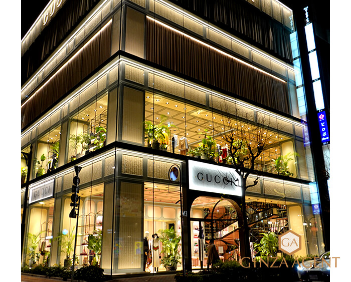 2022年1月の並木通り・GUCCI