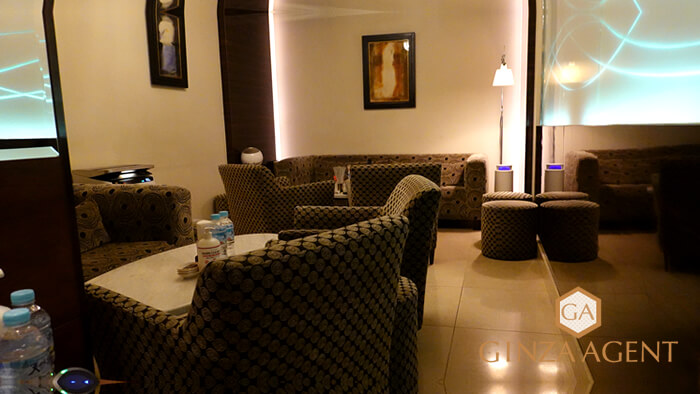 銀座クラブ・ルリアンのVIPルームのボックス席