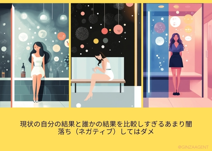 現状の自分の結果と誰かの結果を比較しすぎるあまり闇落ち（ネガティブ）してはダメ
