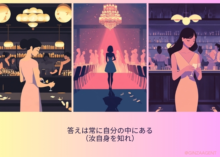 答えは常に自分の中にある
（汝自身を知れ）