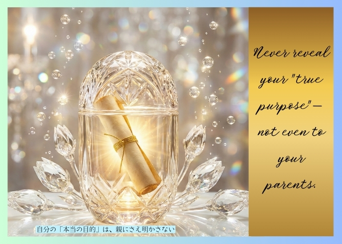 自分の「本当の目的」は、親にさえ明かさない