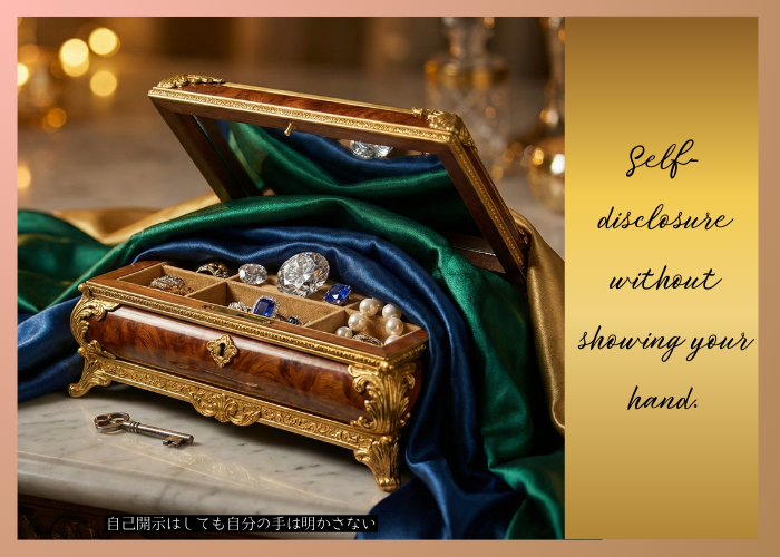 自己開示はしても自分の手は明かさない