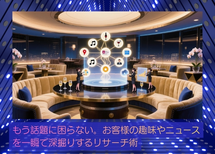 もう話題に困らない。お客様の趣味やニュースを一瞬で深掘りするリサーチ術