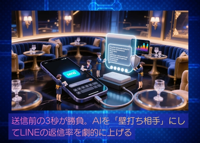 送信前の3秒が勝負。AIを「壁打ち相手」にしてLINEの返信率を劇的に上げる