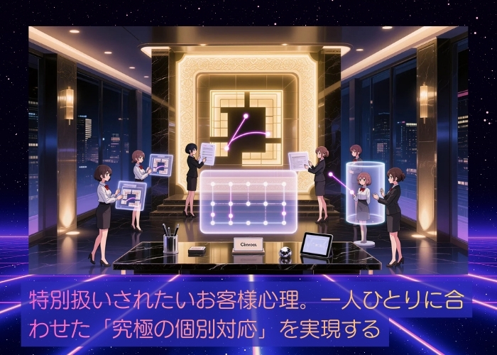 特別扱いされたいお客様心理。一人ひとりに合わせた「究極の個別対応」を実現する