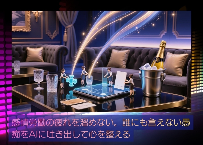 感情労働の疲れを溜めない。誰にも言えない愚痴をAIに吐き出して心を整える