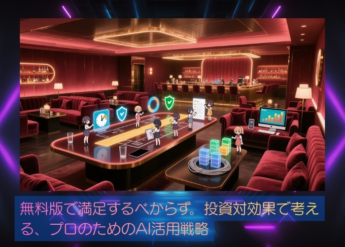 無料版で満足するべからず。投資対効果で考える、プロのためのAI活用戦略